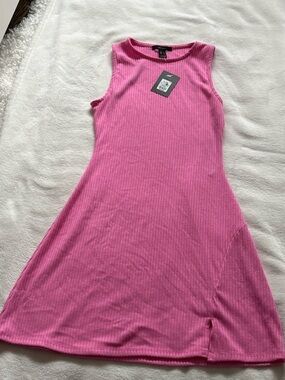 Pink Slit Dress